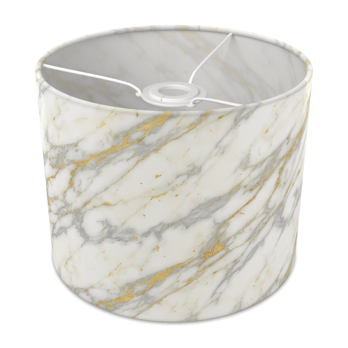 White Marble Luxe lampshade - 25cm x 20cm Ceiling