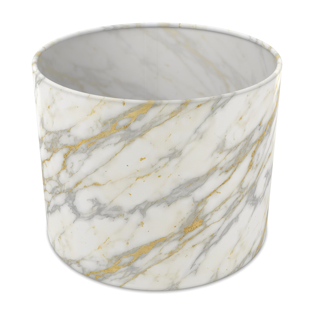 White Marble Luxe lampshade - 25cm x 20cm Table