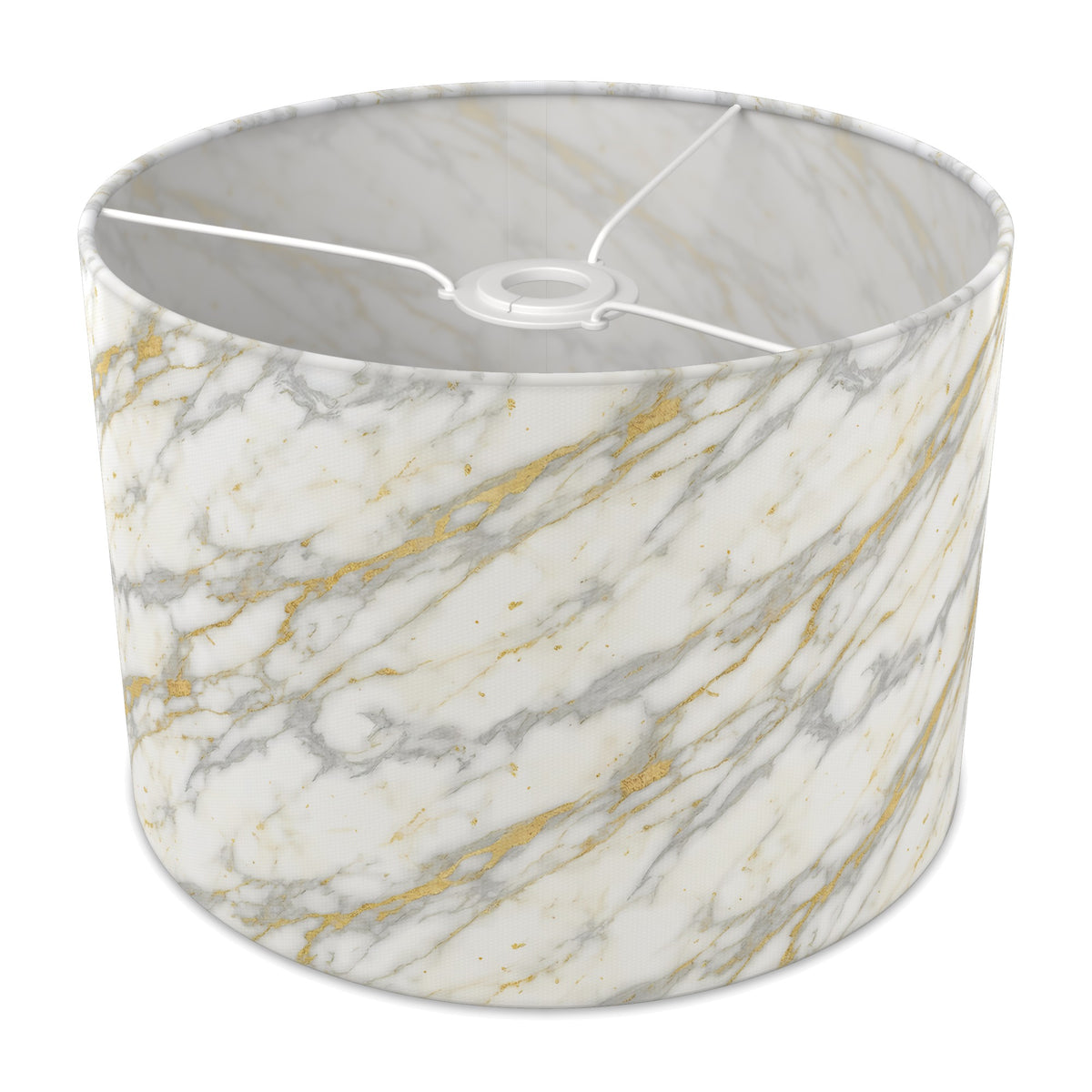 White Marble Luxe lampshade - 30cm x 21cm Ceiling