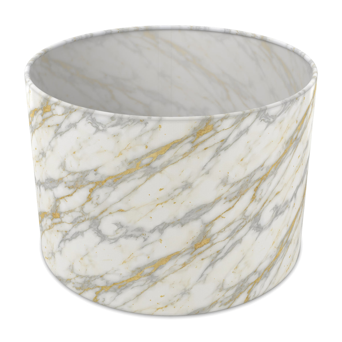 White Marble Luxe lampshade - 30cm x 21cm Table