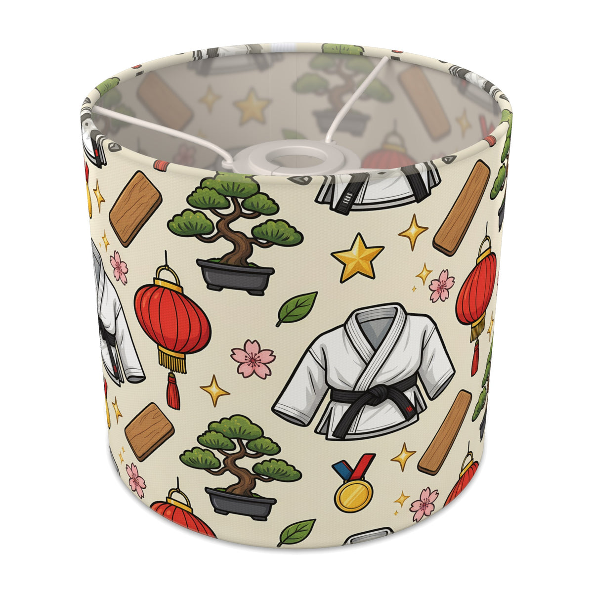 Cream Little Dojo lampshade - 20cm x 18.5cm Ceiling - main photo