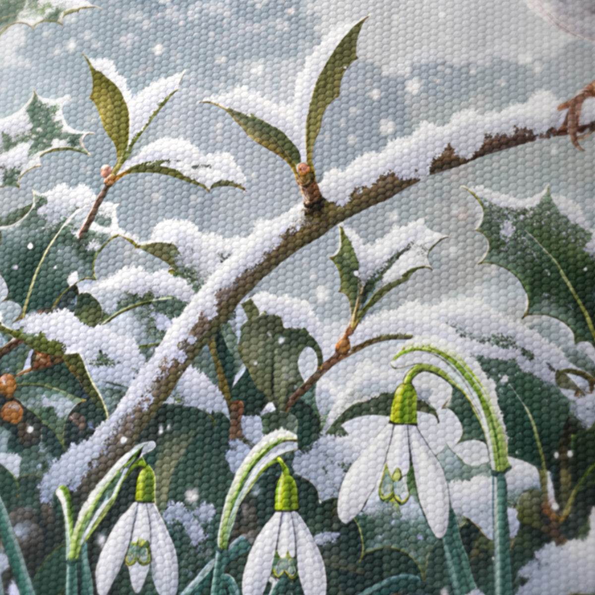 Memorial Robin wraparound lampshade - Winter Robin - photo 8