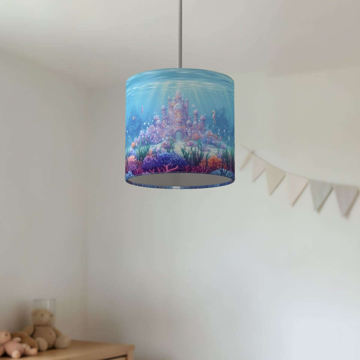 Mermaid Kingdom wraparound lampshade - Mermaid Castle - photo 4