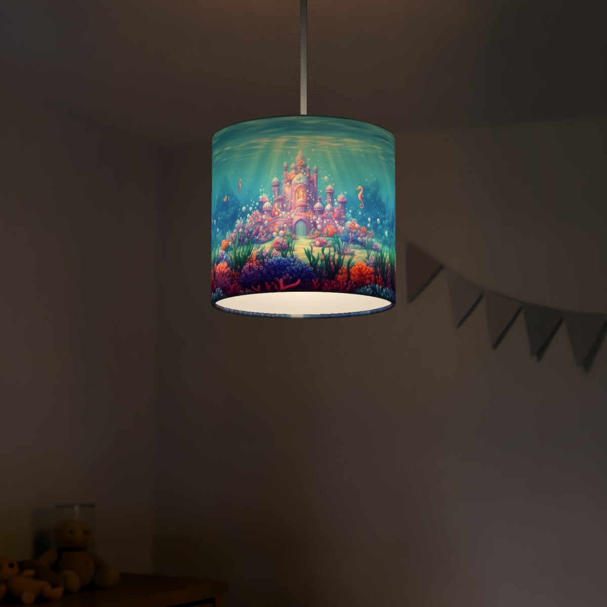 Mermaid Kingdom wraparound lampshade - Mermaid Castle - photo 5