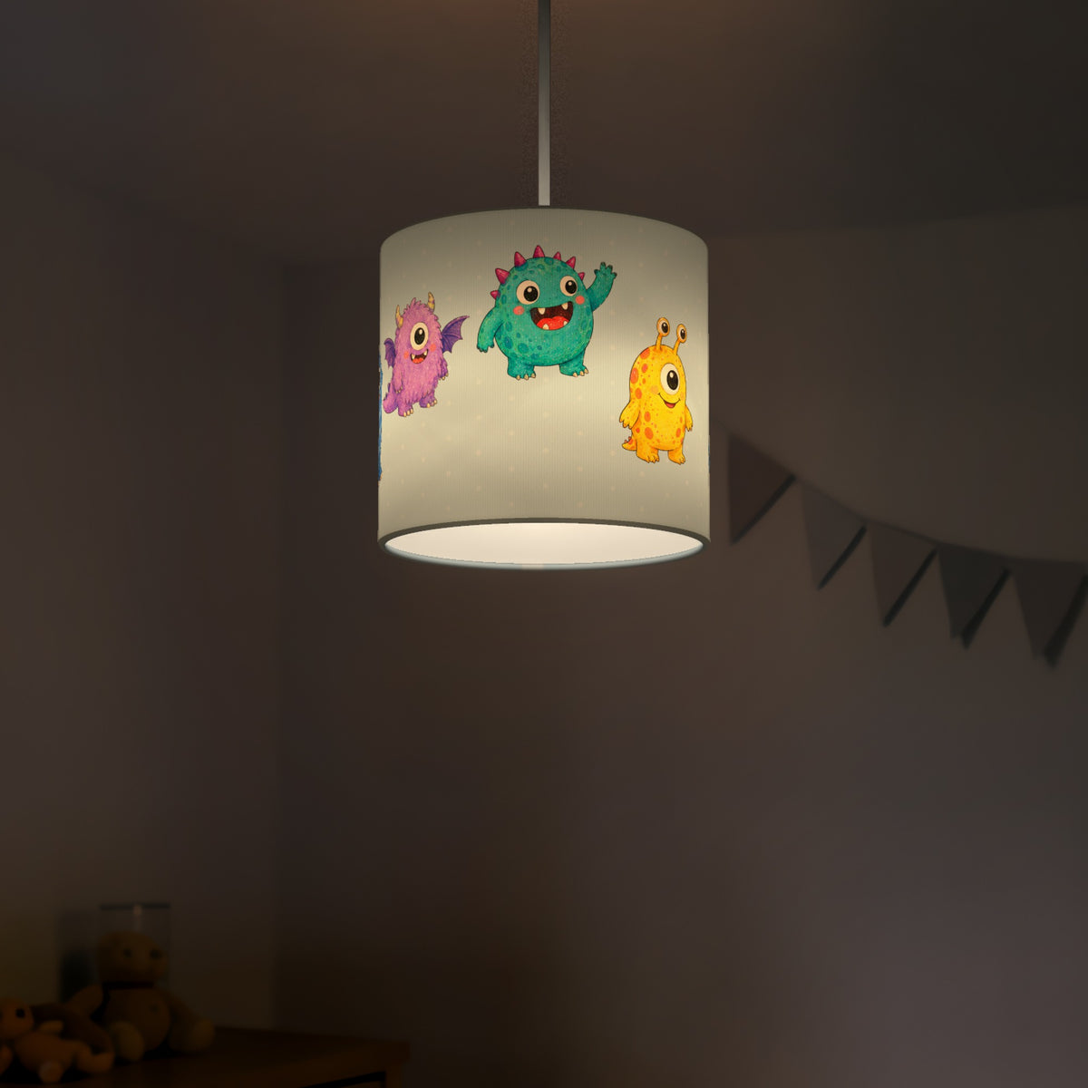 Sky Monsters lampshade - 20cm x 18.5cm Ceiling - photo 5
