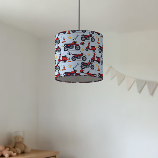 Sky Motorbike Mania lampshade - 20cm x 18.5cm Ceiling - photo 2
