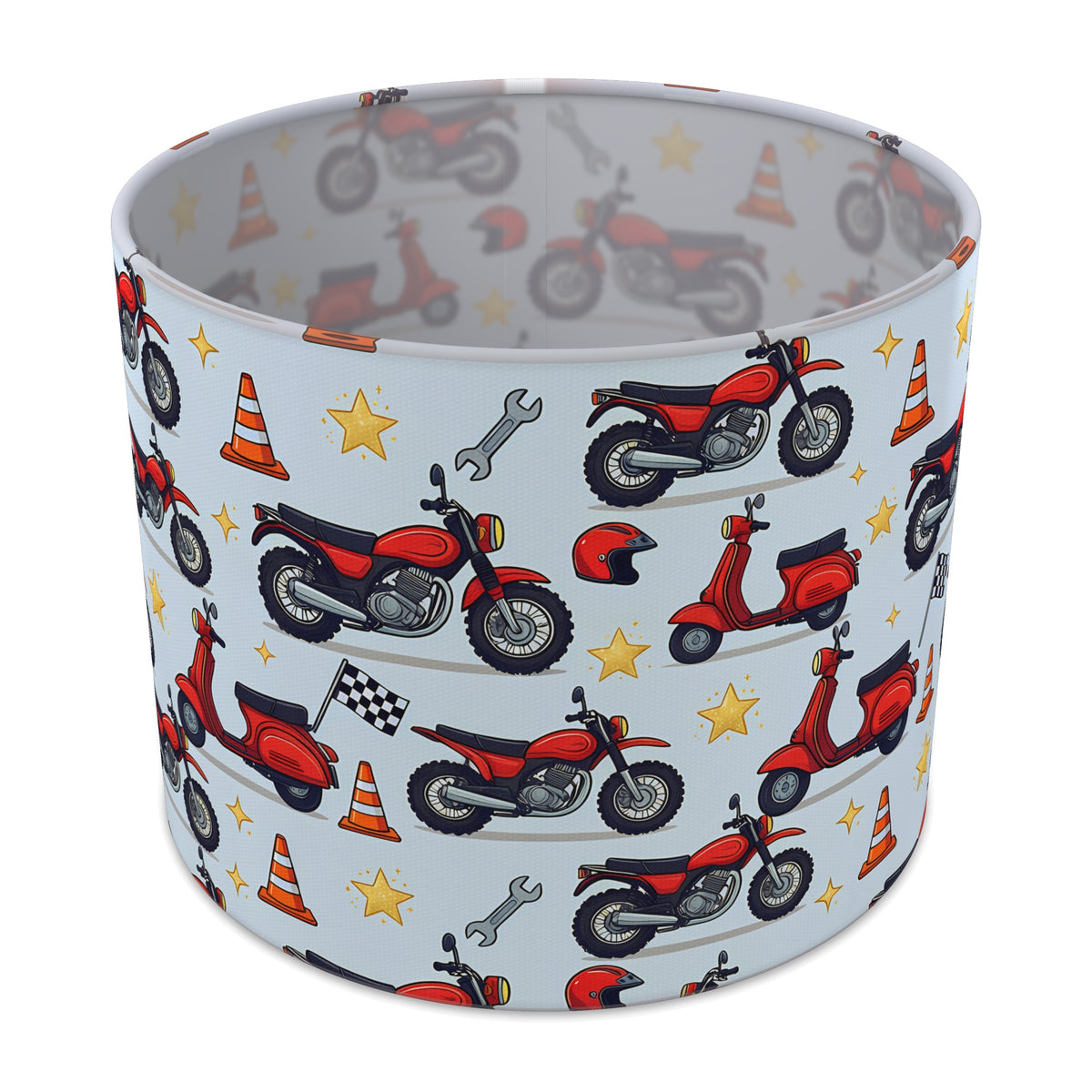 Sky Motorbike Mania lampshade - 25cm x 20cm Table