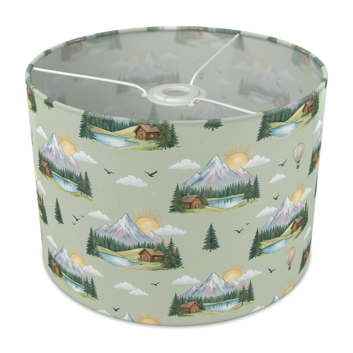 Sage Mountain Adventure lampshade - 30cm x 21cm Ceiling