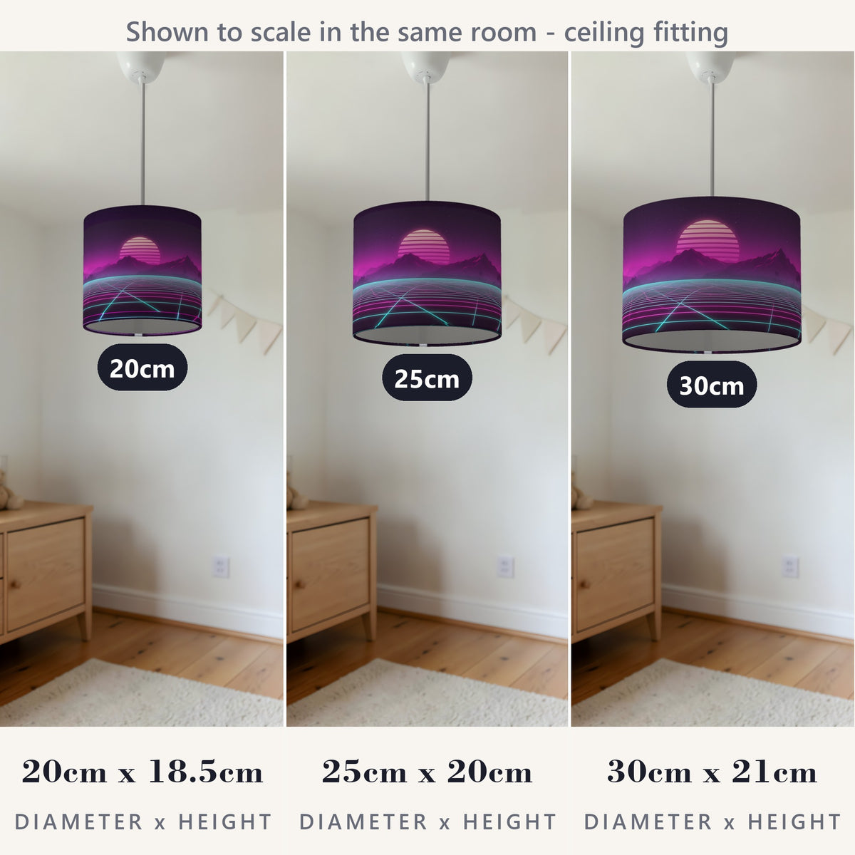 Neon Gamer World wraparound lampshade - Retro Neon - photo 6