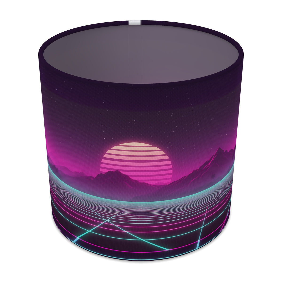 Retro Neon Neon Gamer World lampshade - 20cm x 18.5cm Table