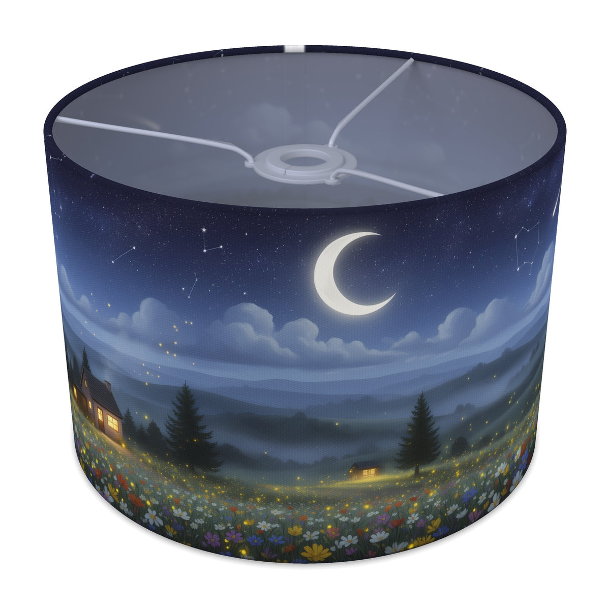 Moonlit Hills Moonlight Panorama lampshade - 30cm x 21cm Ceiling