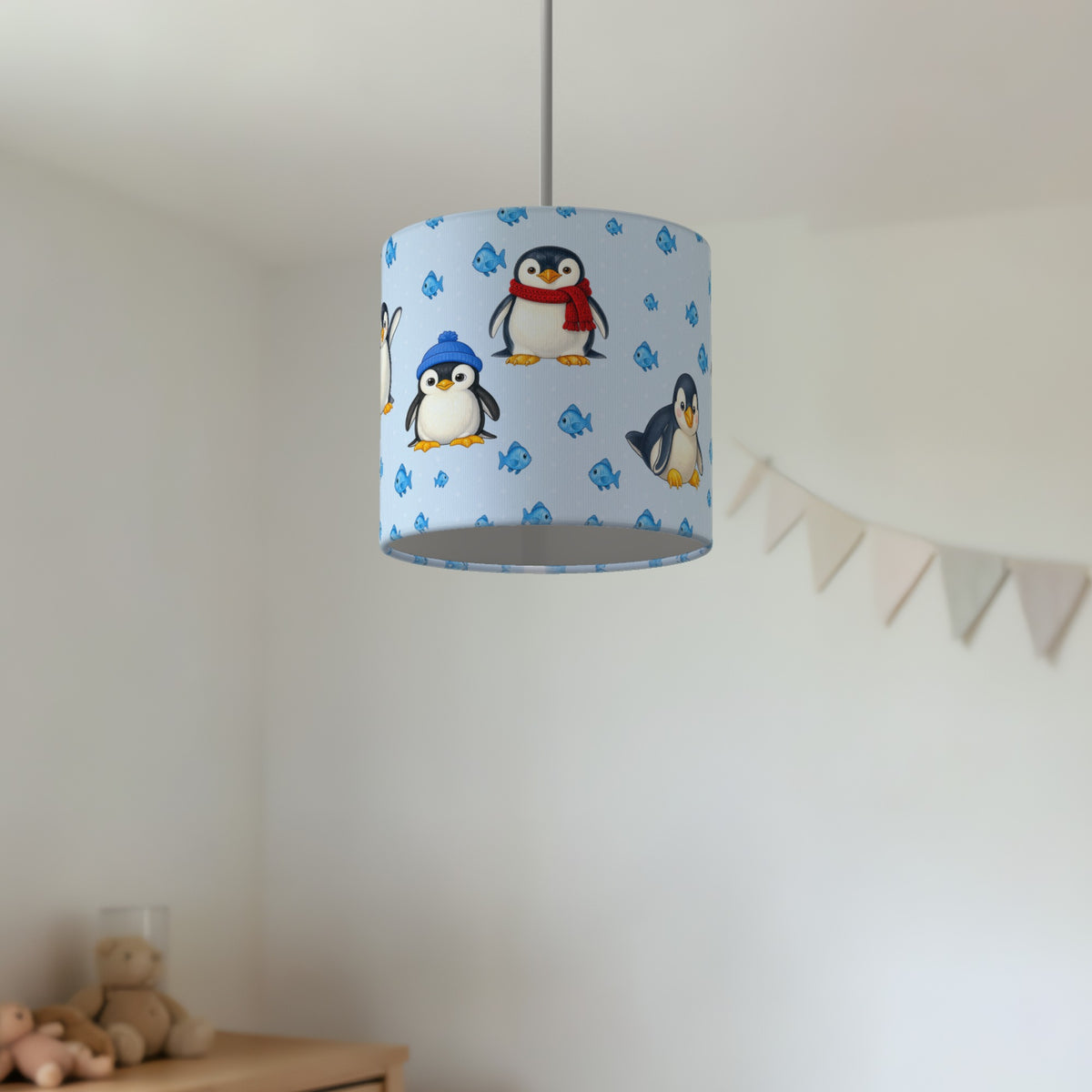 Sky Penguin Party lampshade - 20cm x 18.5cm Ceiling - photo 2