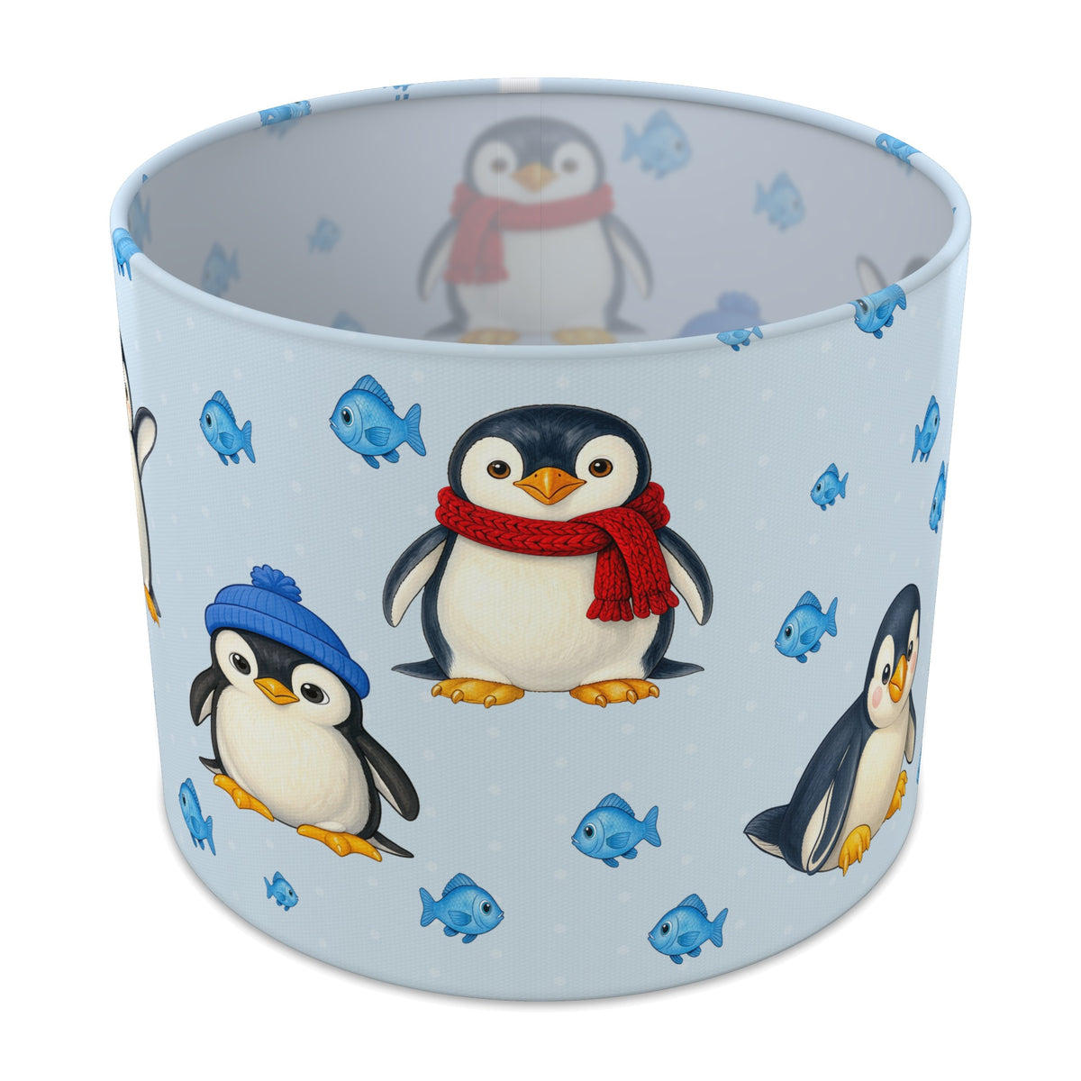Sky Penguin Party lampshade - 25cm x 20cm Table