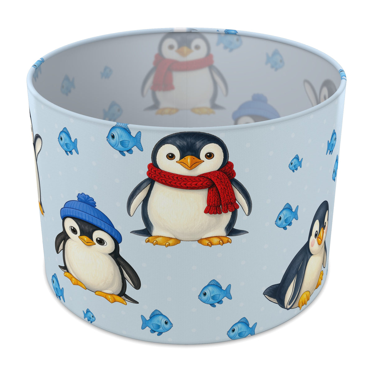 Sky Penguin Party lampshade - 30cm x 21cm Table
