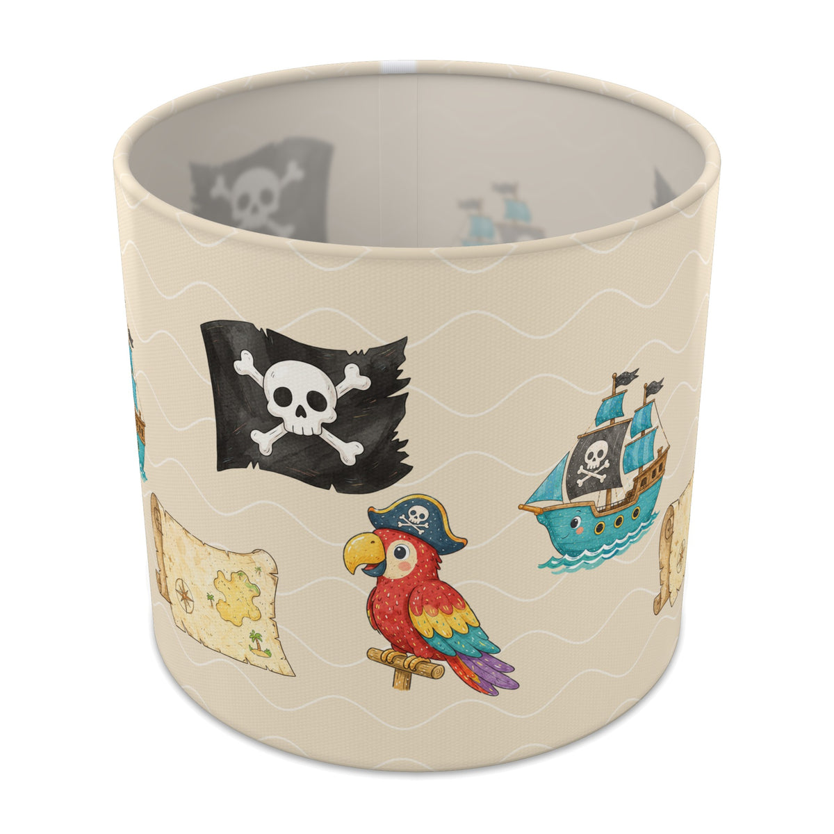 Sand Pirates lampshade - 20cm x 18.5cm Table