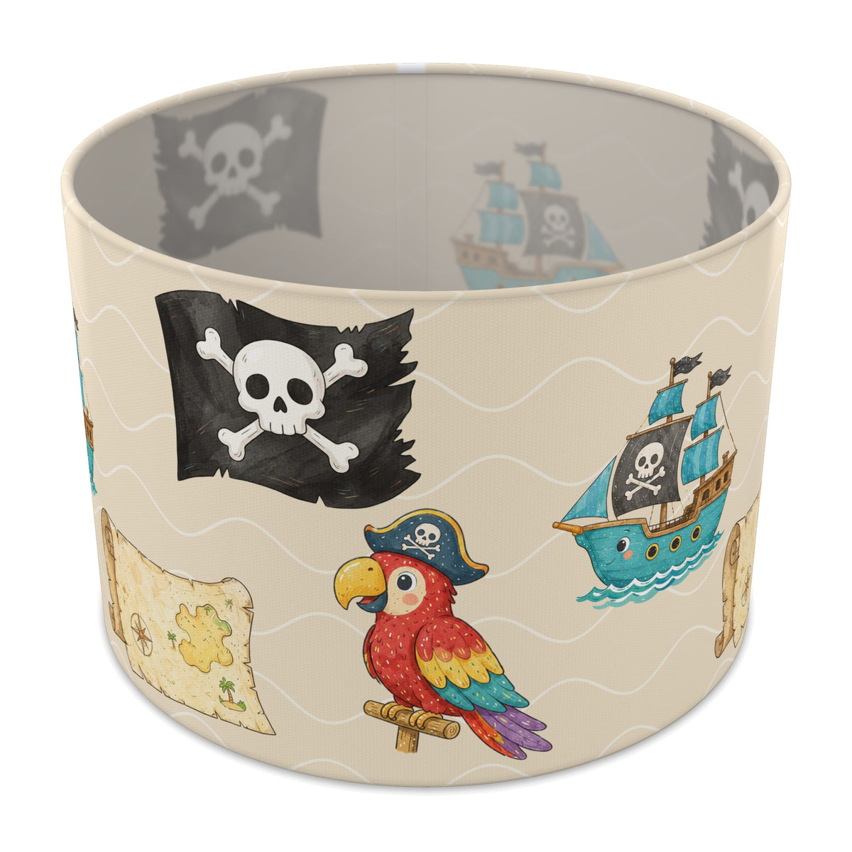 Sand Pirates lampshade - 30cm x 21cm Table