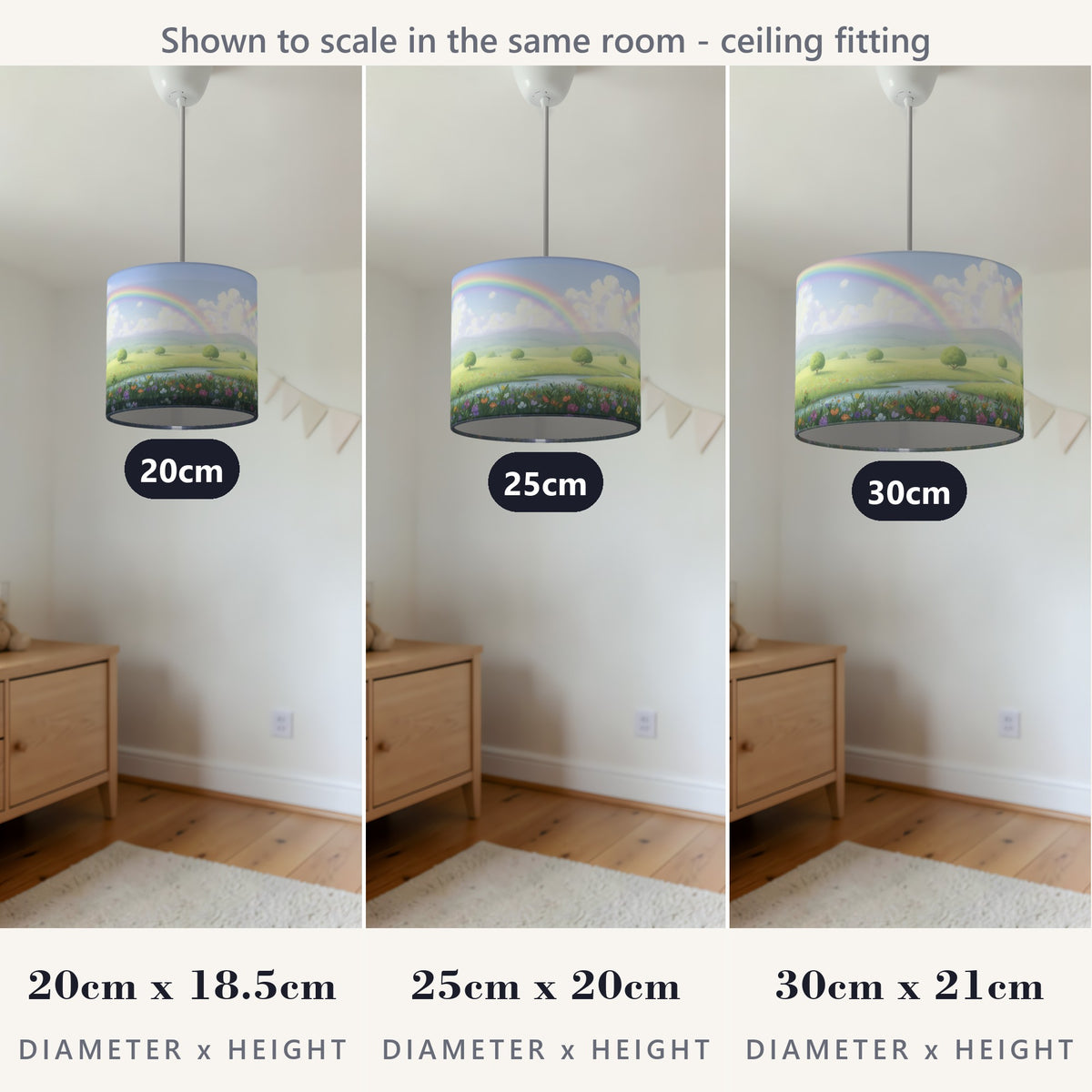 Rainbow Skies wraparound lampshade - Rainbow Valley - photo 6