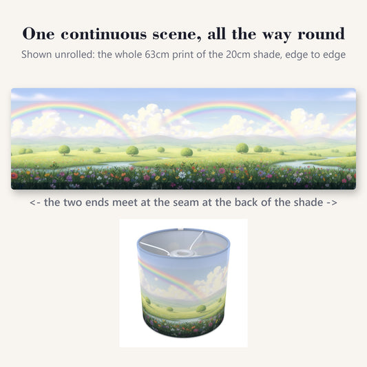 Rainbow Skies wraparound lampshade - Rainbow Valley - photo 2