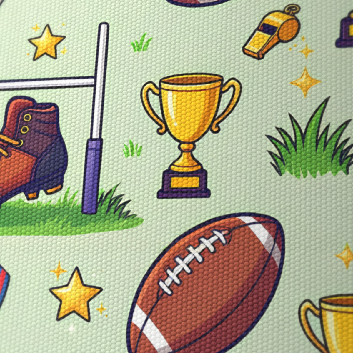 Grass Rugby Kids lampshade - 20cm x 18.5cm Ceiling - photo 6