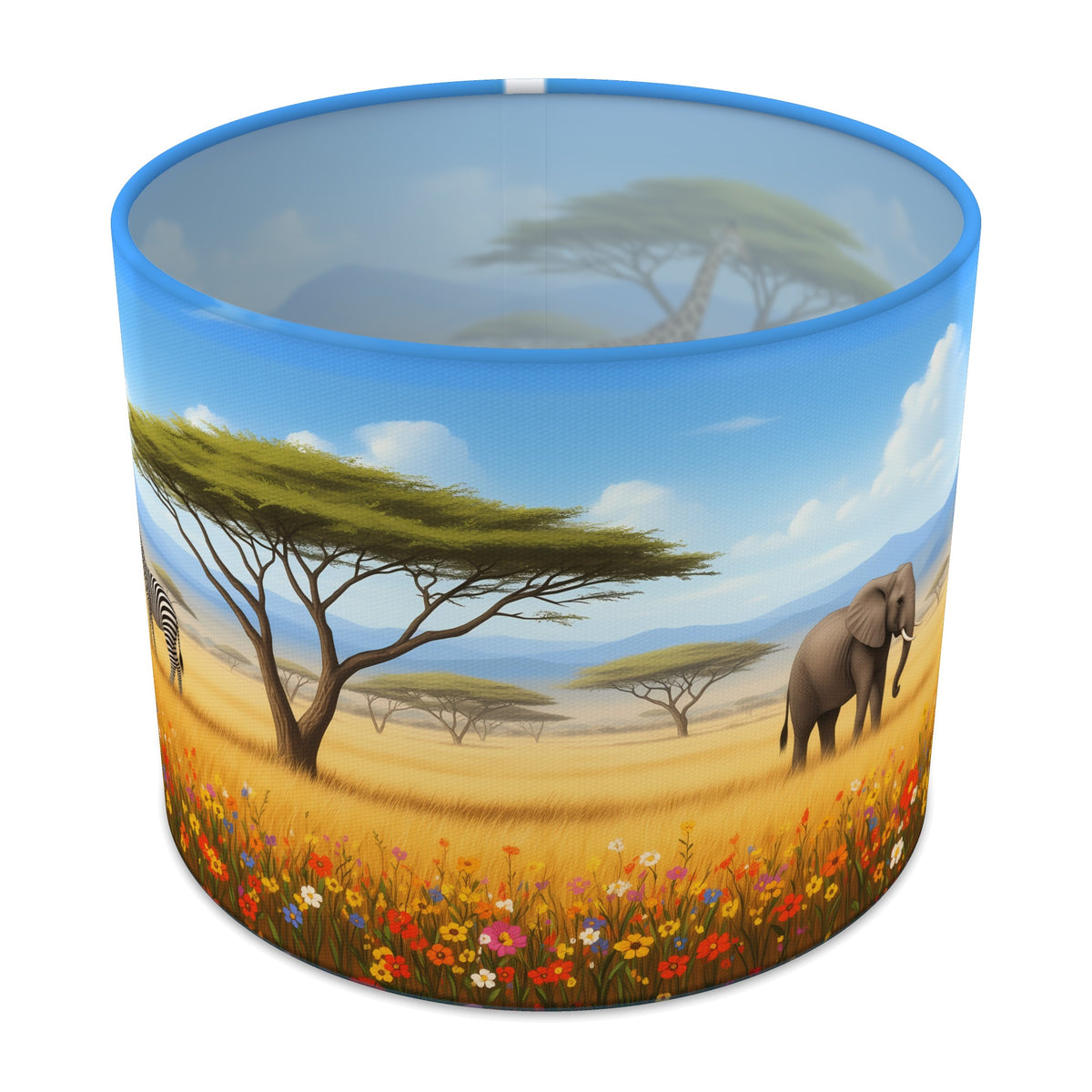 Golden Plains Savannah Safari lampshade - 25cm x 20cm Table