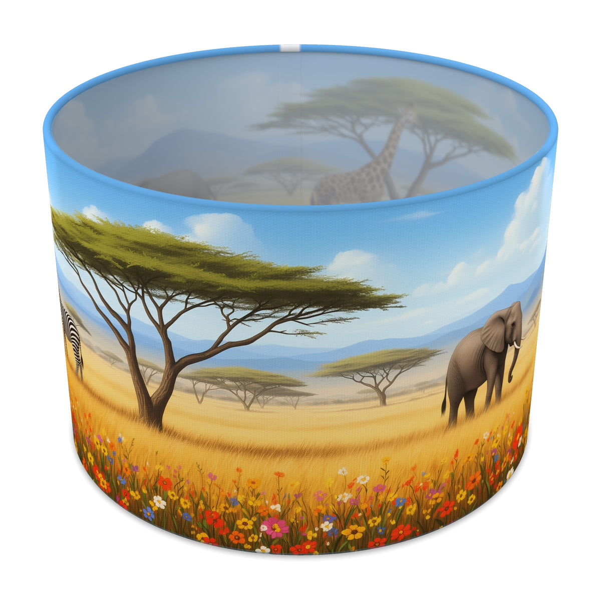 Golden Plains Savannah Safari lampshade - 30cm x 21cm Table