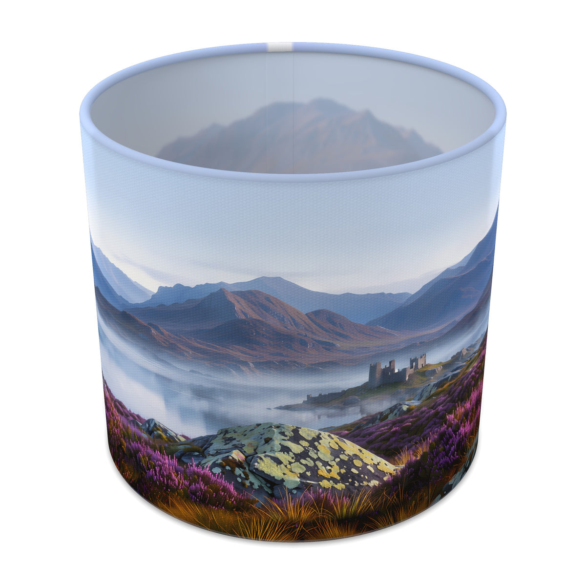 Misty Loch Scottish Highlands lampshade - 20cm x 18.5cm Table