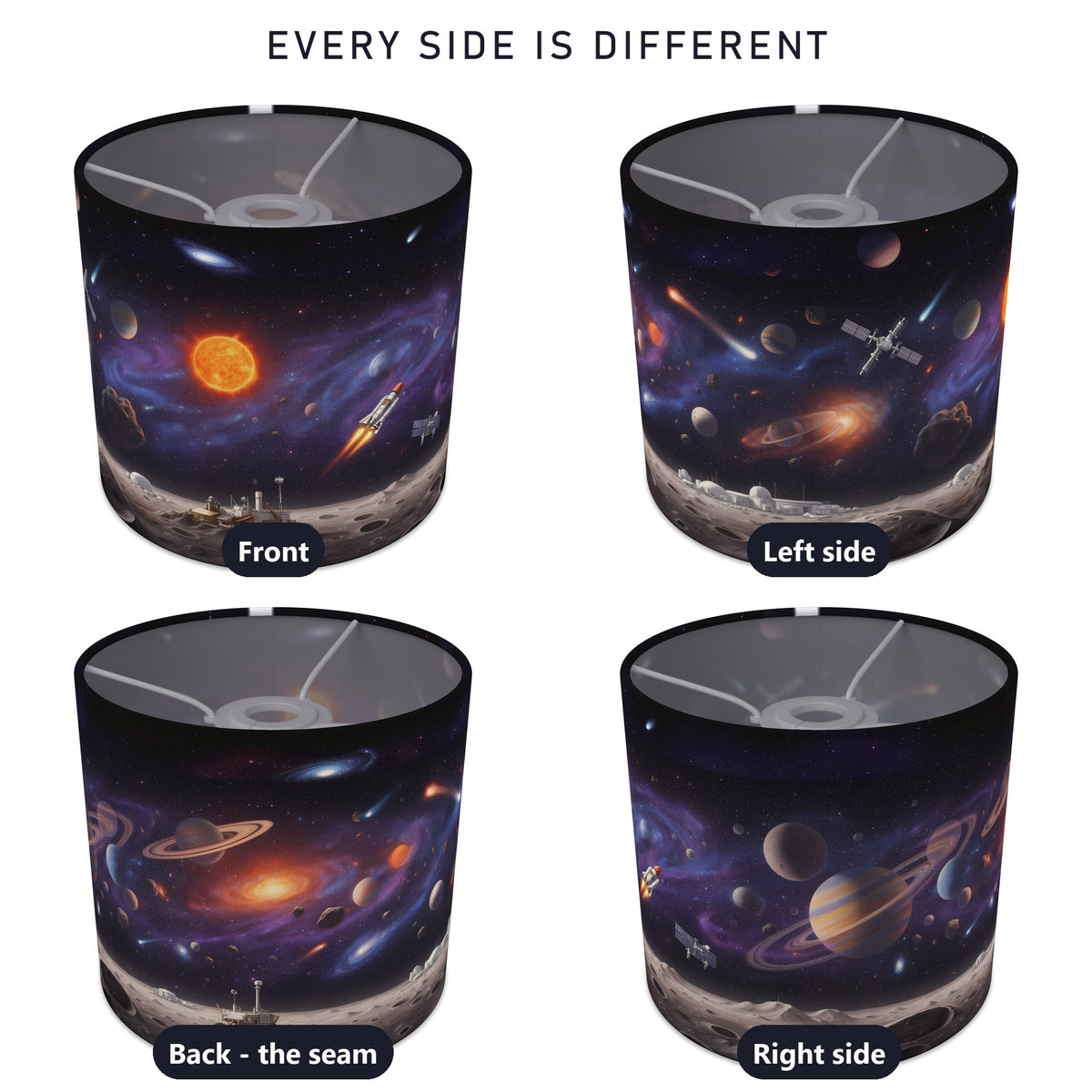 Space Adventure wraparound lampshade - Planet Hop - photo 3