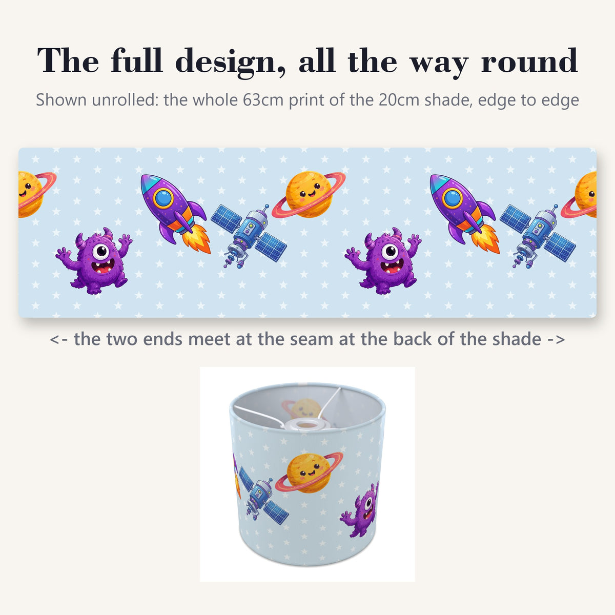 Sky Space lampshade - 20cm x 18.5cm Ceiling - photo 9
