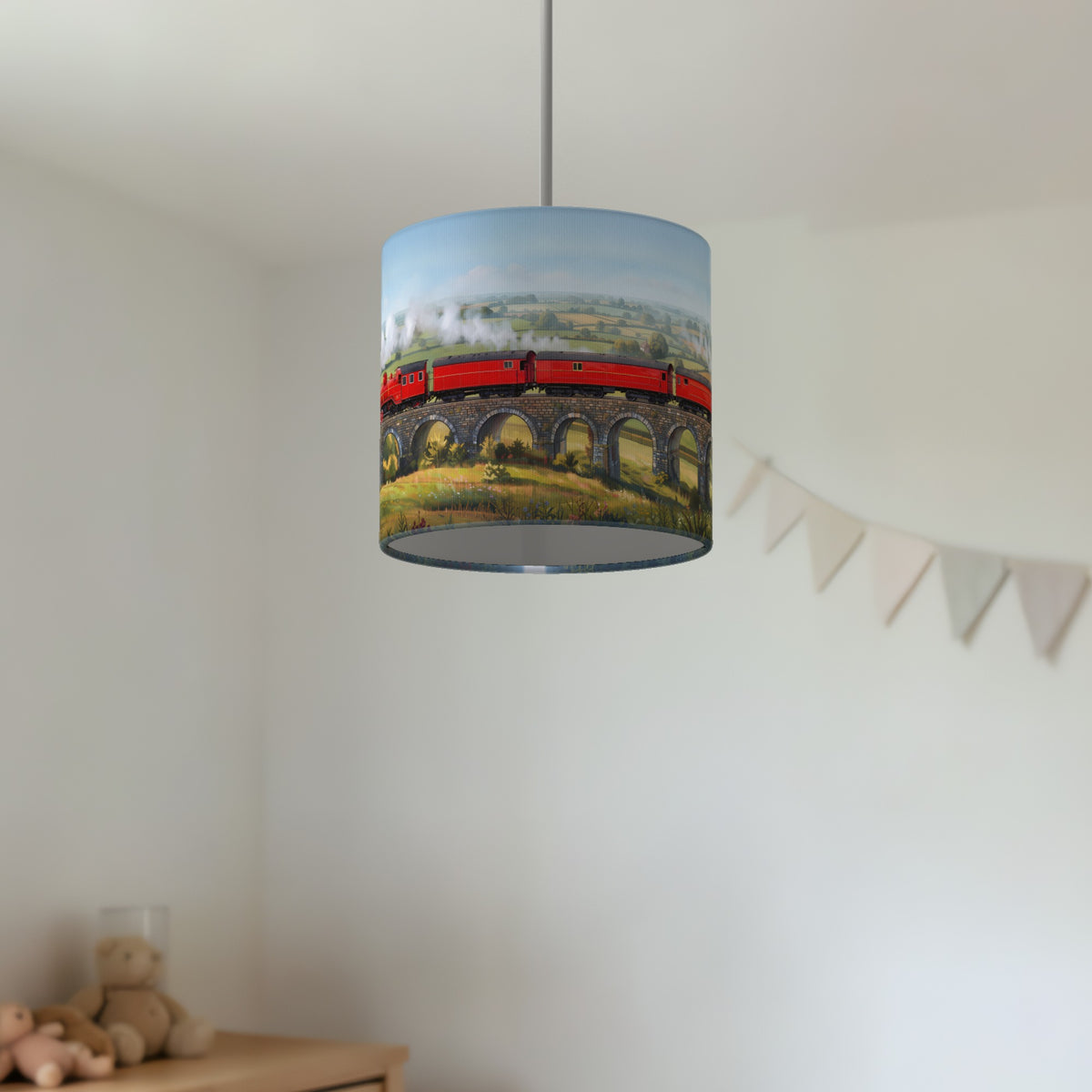 Steam Train Journey wraparound lampshade - Valley Railway - photo 4