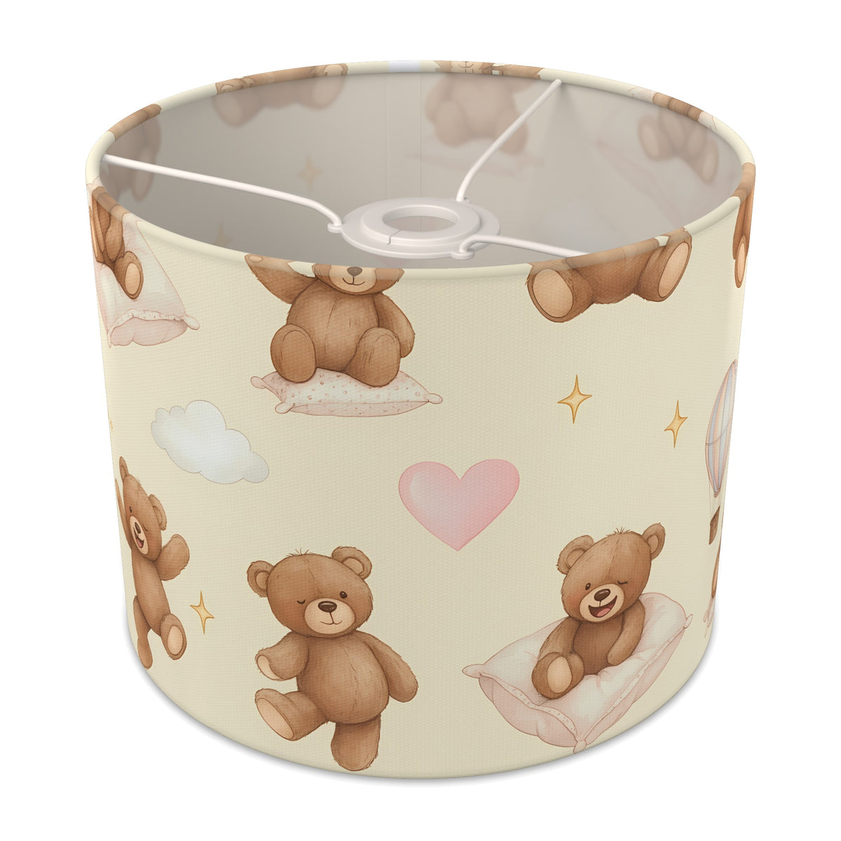 Cream Bear Hugs lampshade - 25cm x 20cm Ceiling