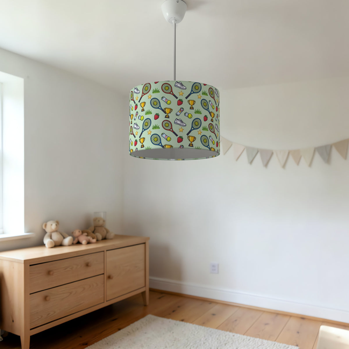 Grass Game Set Match lampshade - 20cm x 18.5cm Ceiling - photo 3