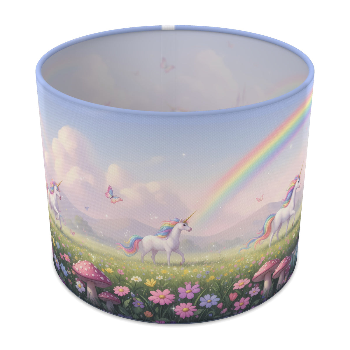 Rainbow Meadow Unicorn Land lampshade - 25cm x 20cm Table