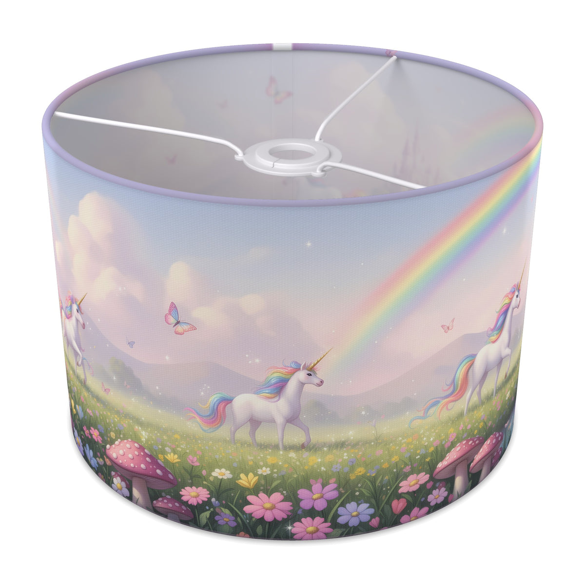 Rainbow Meadow Unicorn Land lampshade - 30cm x 21cm Ceiling