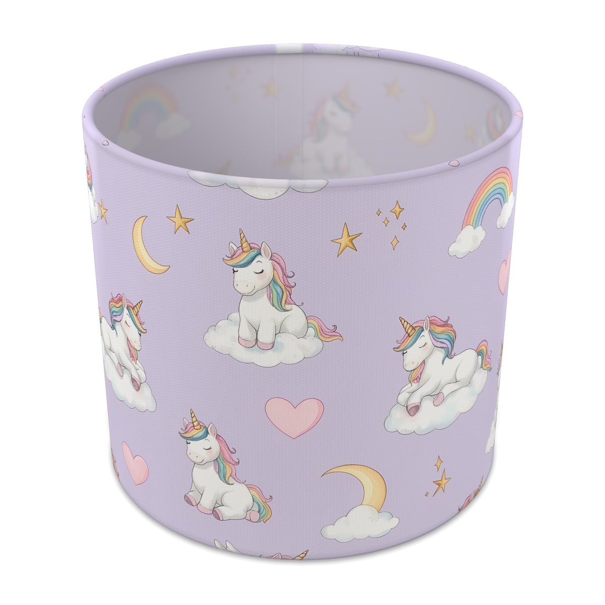 Lilac Unicorn Dreams lampshade - 20cm x 18.5cm Table
