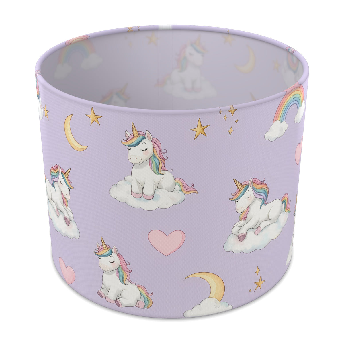 Lilac Unicorn Dreams lampshade - 25cm x 20cm Table