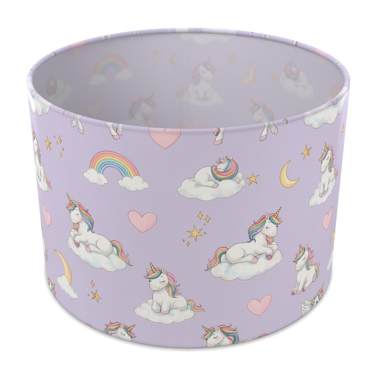 Lilac Unicorn Dreams lampshade - 30cm x 21cm Table