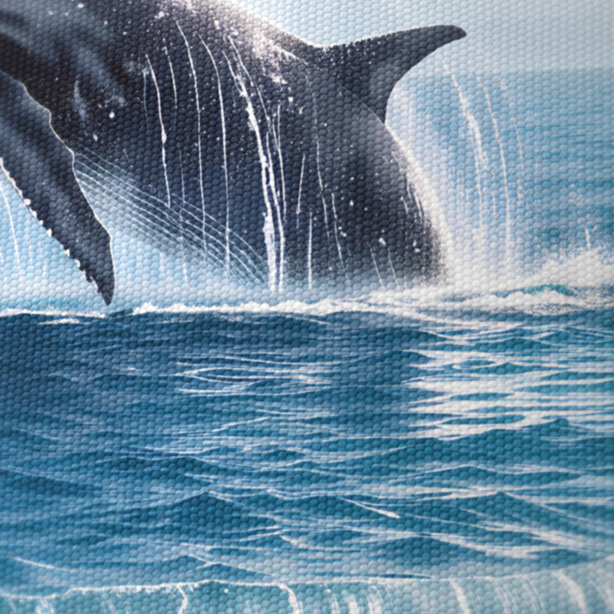 Whale Ocean wraparound lampshade - Whale Spout - photo 8