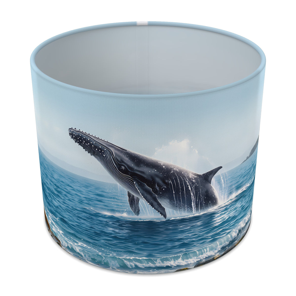 Whale Spout Whale Ocean lampshade - 25cm x 20cm Table