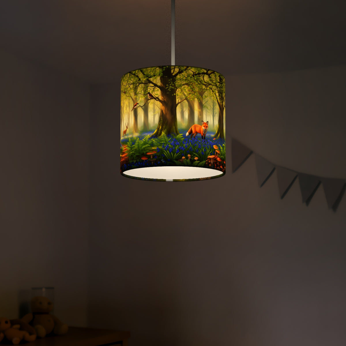 Woodland Walk wraparound lampshade - Spring Woods - photo 5