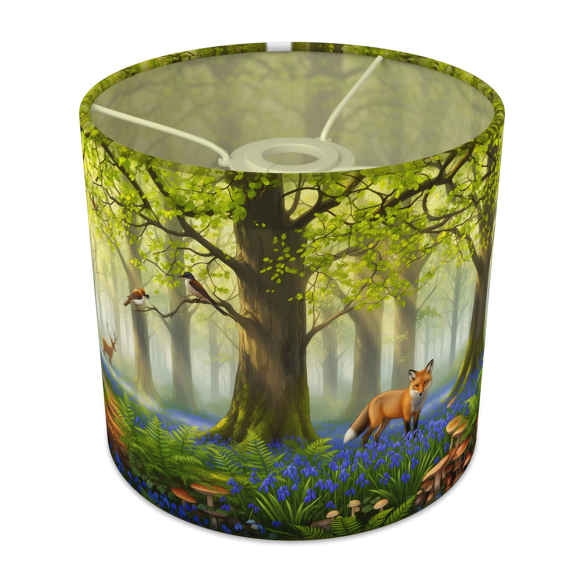 Woodland Walk wraparound lampshade - Spring Woods - main photo