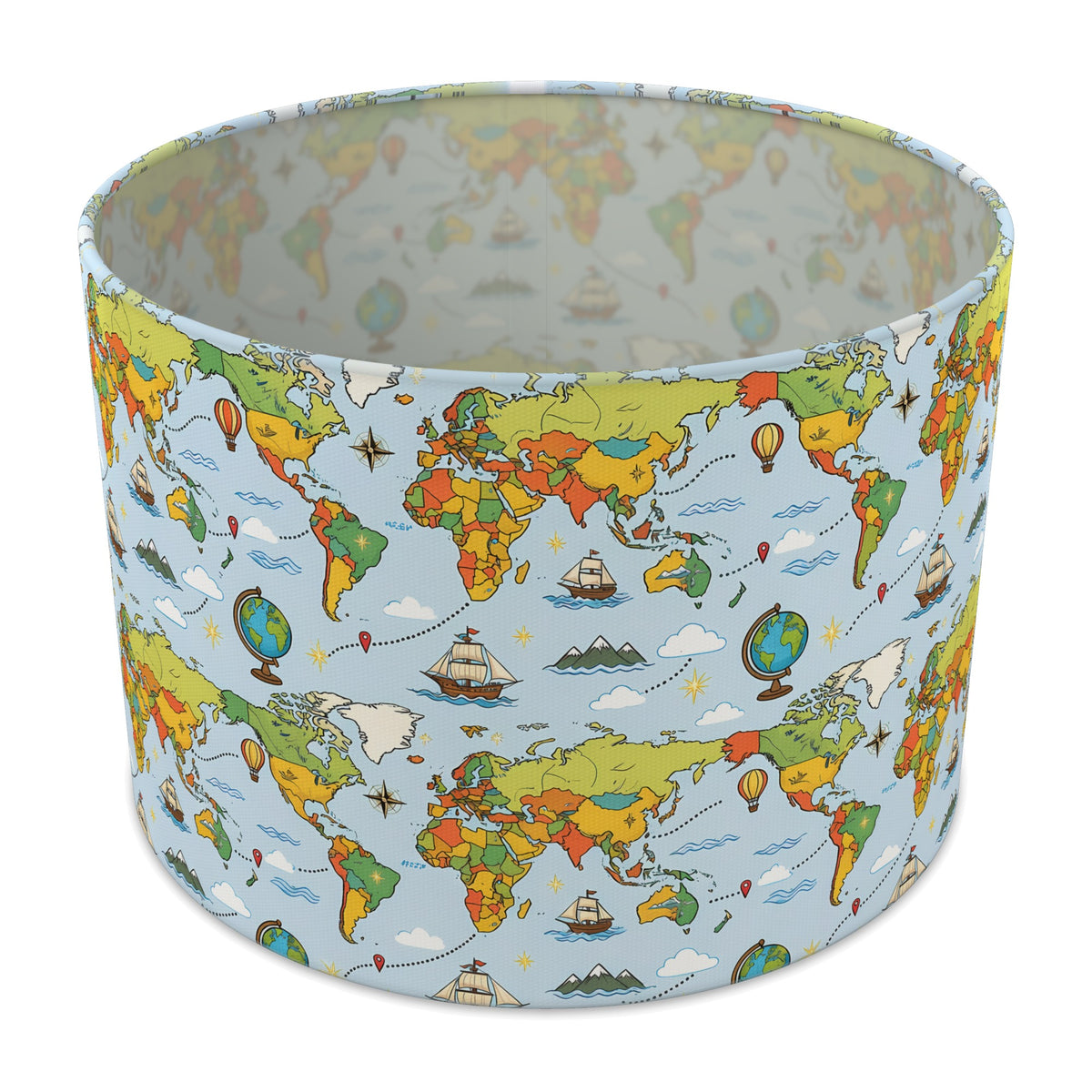 Sky World Explorer lampshade - 30cm x 21cm Table