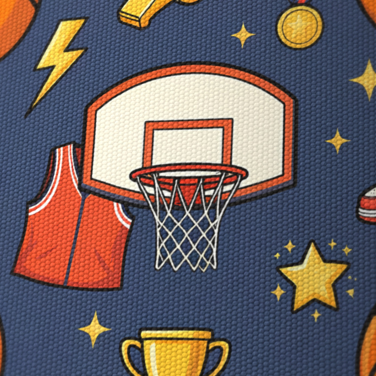 Navy Basketball Kids lampshade - 20cm x 18.5cm Ceiling - photo 6