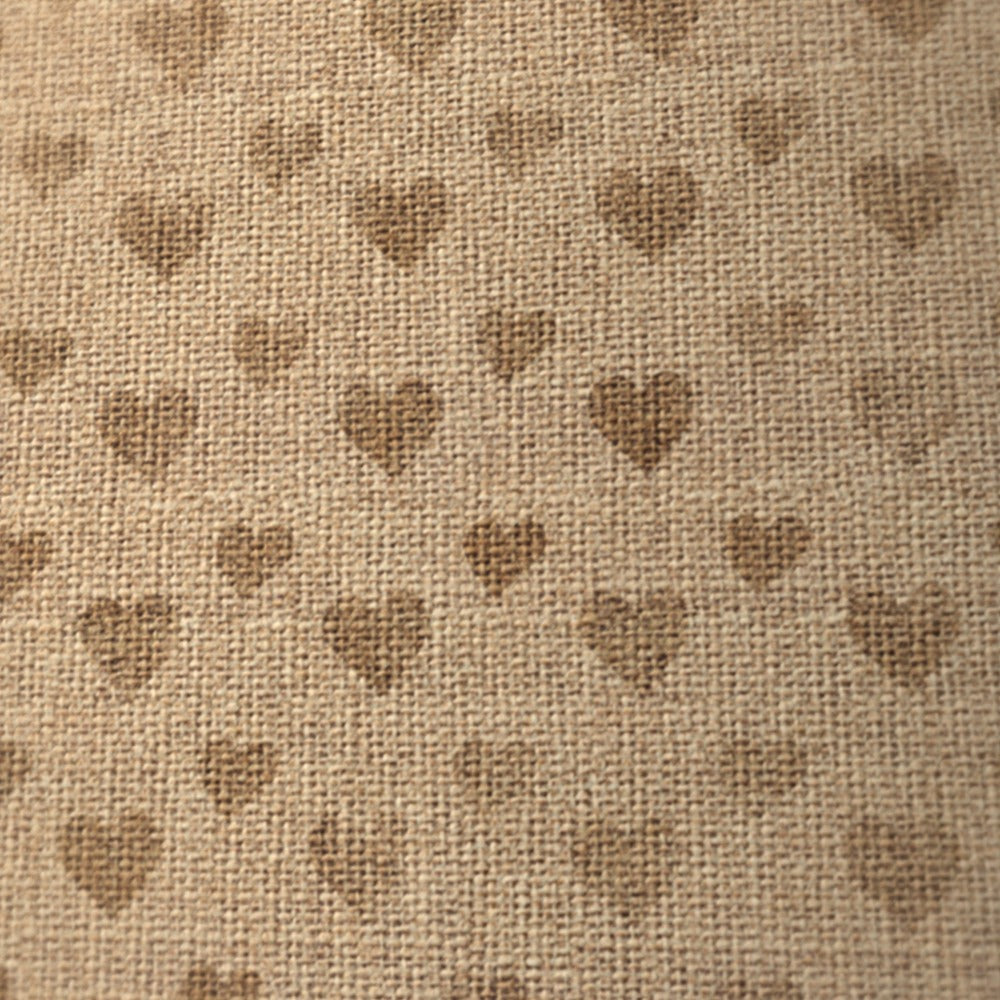Burlap Heart Pattern Vintage lampshade