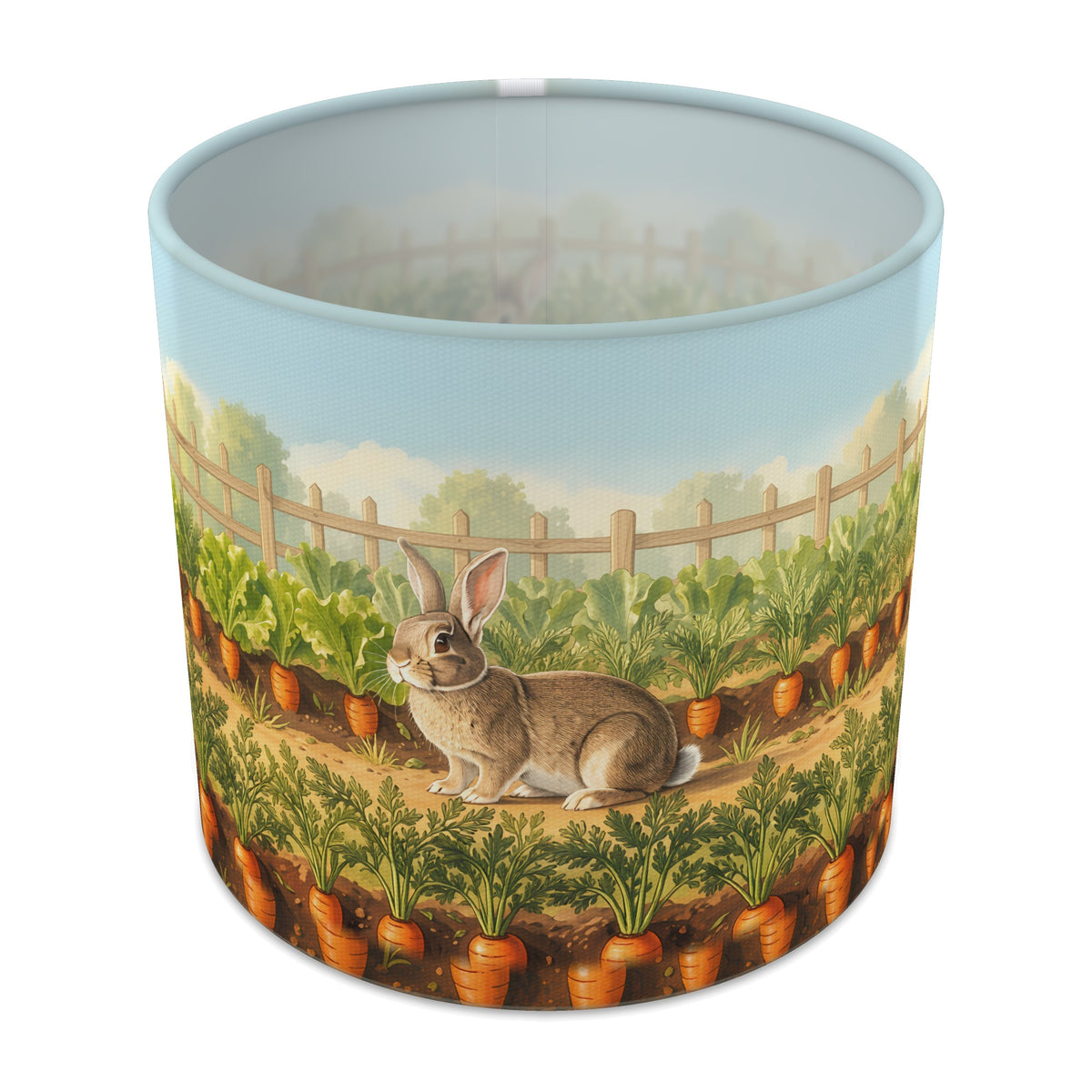 Carrot Garden Bunny Meadow lampshade - 20cm x 18.5cm Table