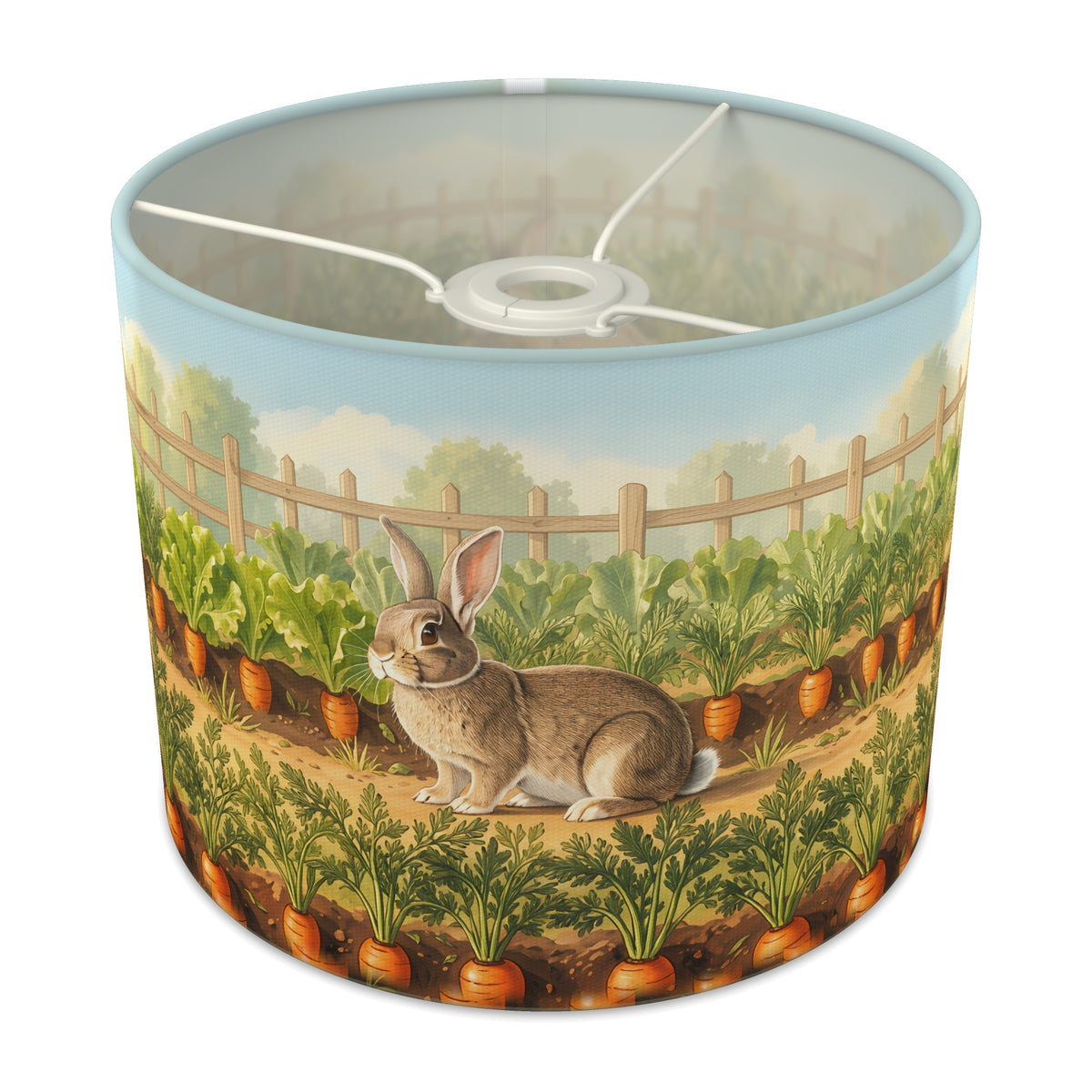 Carrot Garden Bunny Meadow lampshade - 25cm x 20cm Ceiling