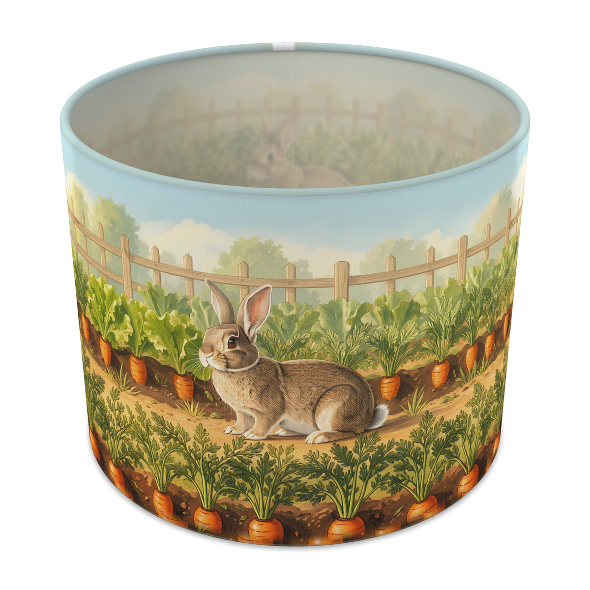 Carrot Garden Bunny Meadow lampshade - 25cm x 20cm Table