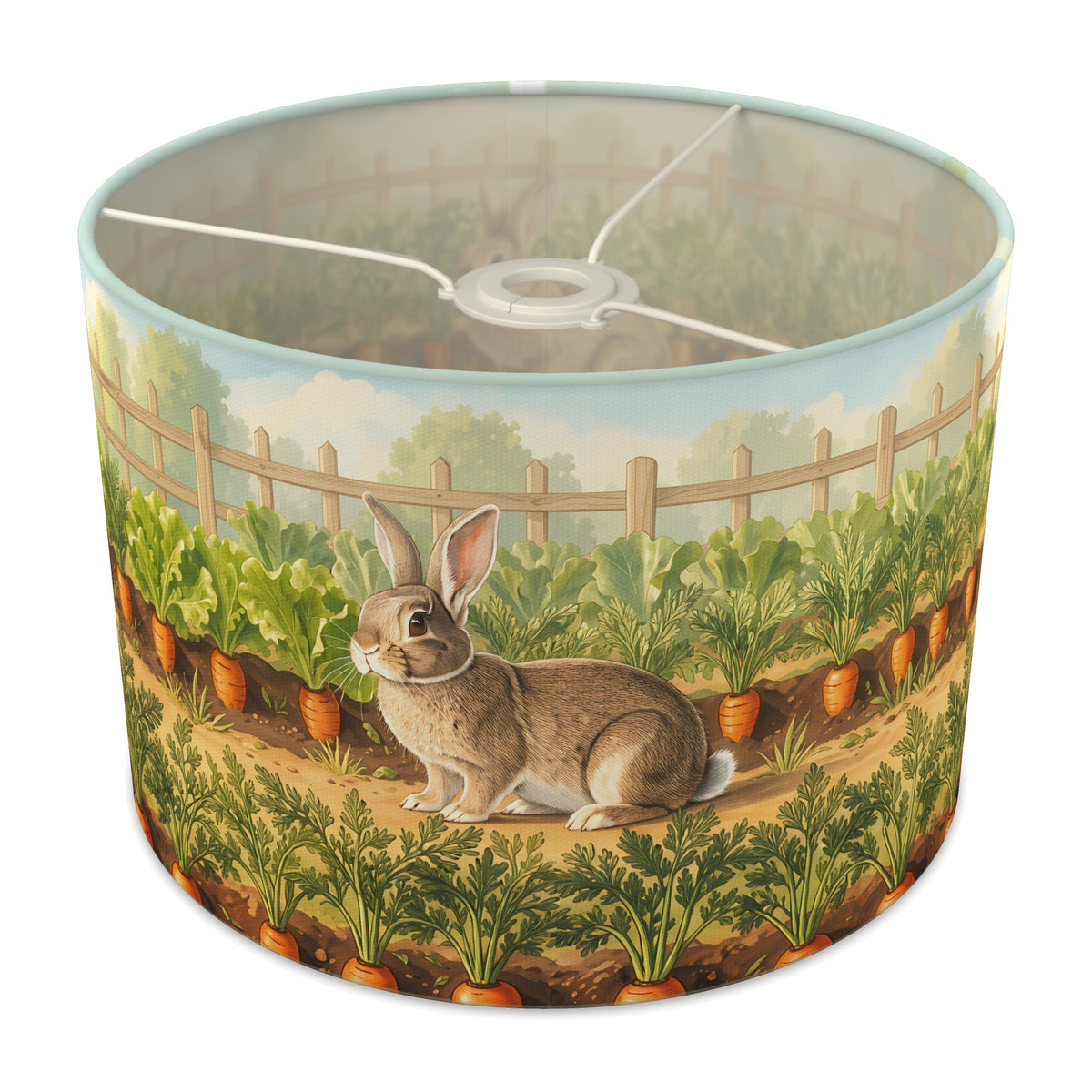 Carrot Garden Bunny Meadow lampshade - 30cm x 21cm Ceiling