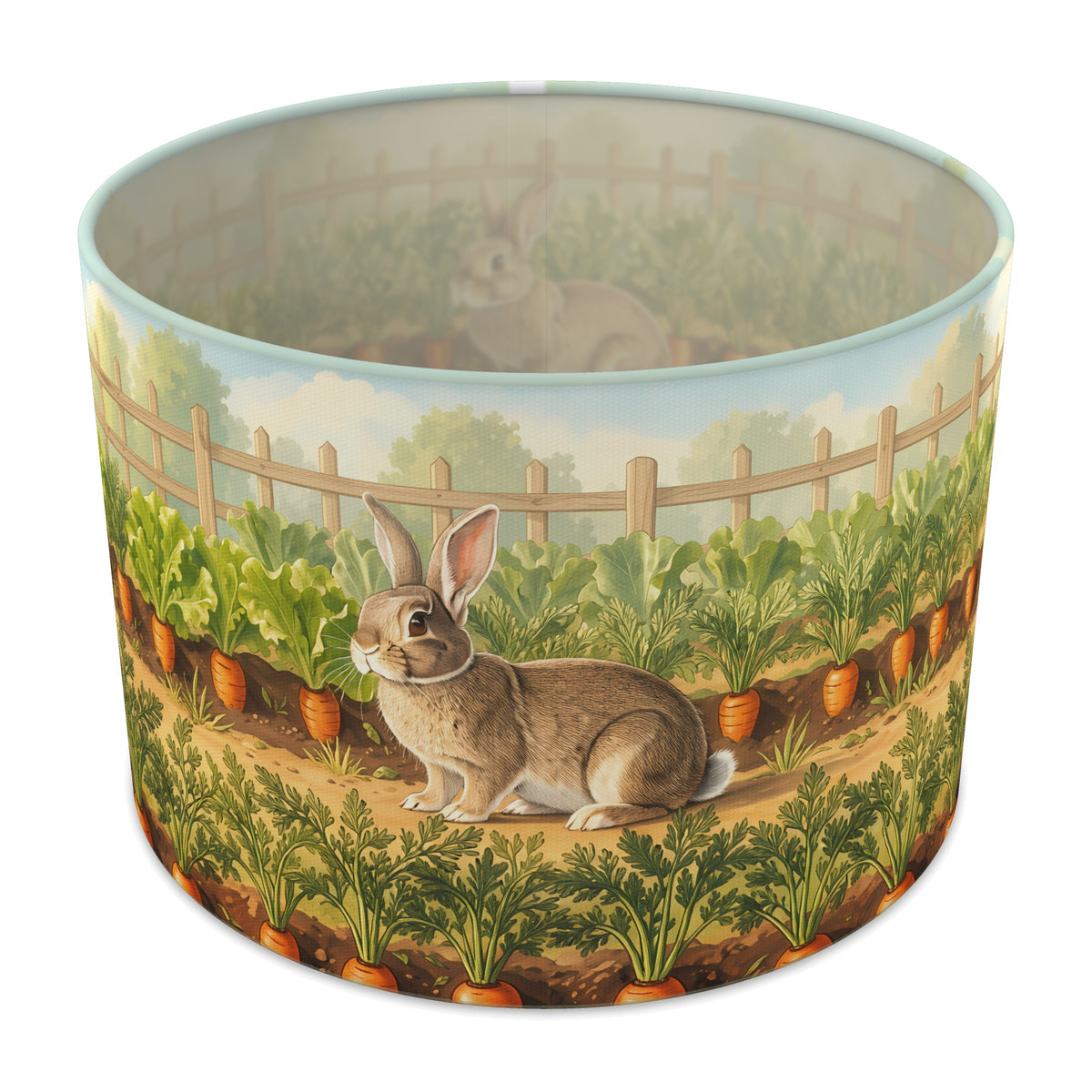 Carrot Garden Bunny Meadow lampshade - 30cm x 21cm Table