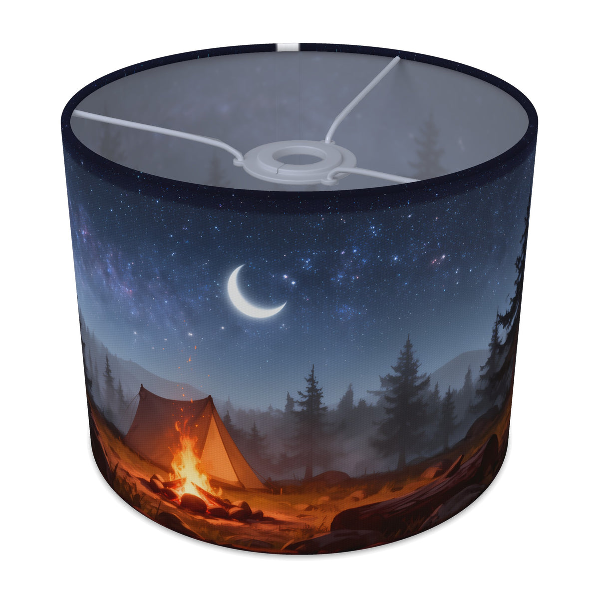 Starry Campfire Camping Adventure lampshade - 25cm x 20cm Ceiling