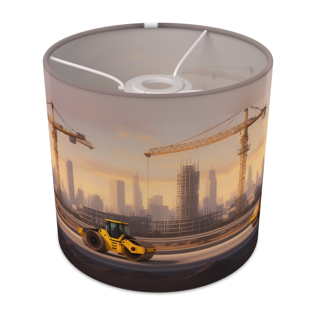 Busy Builders wraparound lampshade - City Builders